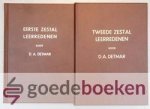 Detmar, D.A. - Eerste en tweede zestal leerredenen, set 2 delen --- Over verschillende onderwerpen, in leven laatst predikant te Ede