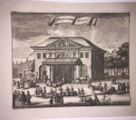 after Caspar Commelin (1636-1693) - [Antique print, etching] Reguliers Waag in Amsterdam, published ca. 1726.