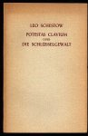 Schestow, Leo - Potestas Clavium oder die Schlusselgewalt