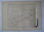  - Oudtijds grensgekleurde lithografie van de Gemeente Uithuistermeeden, Groningen 1867