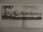 Tienhoven. - Het Huis te Herlaar en het Dorp Tienhoven langs de Lek te zien, 1750.