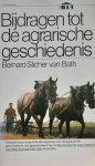 SLICHER VAN BATH Bernard - Bijdragen tot de agrarische geschiedenis
