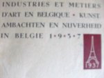 Velde, Henry van de. / Baron Vaxelaire - Industries et Metiers D'art en Belgique -  Kunst Ambachten en Nijverheid in België - 1937