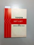 Toyota: - Toyota SST List. 1999 Special Service Tools.