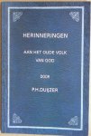 Duijzer, P.J. - Herinneringen aan het oude volk van God Duijzer, P.J. - Herinneringen aan het oude volk van God