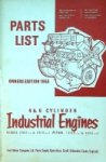 Ford Motor Company - Parts List Ford 4 & 6 Cylinder Industrial Engines