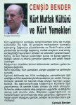 Bender, Cemsid - Kürt Mutfak Kültürü ve Kürt Yemekleri (TURKS)