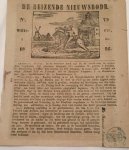 [Pamphlet/Newspaper]  - Pamphlet/Newspaper: De reizende Nieuwsbode, no 79 Woensdag 1 oct 1856, Amsterdam wed Kok, geb. Van Kolm, 4 pp.