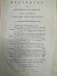  - Reglement der onderlinge maatschappij onder de zinspreuk: "Tot heil der vrouwen!" opgerigt in den jare 1824 om in werking te komen met den eersten Januarij 1825