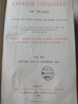 The Publishers' Circular - The English Catalogue of Books. Vol. 7. January 1901 to december 1905. Comprising the Contents of the "London" and the "British" Catalogues. Volume VII