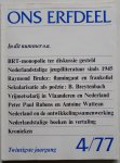 Deleu Jozef, Niessen Frits, e.a. - Ons Erfdeel Algemeen-Nederlands Tweemaandelijks Kultureel Tijdschrift 20e jaargang nummer 4/77