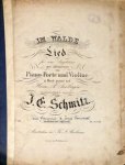 Schmitz, J.E.: - Im Walde. Lied für eine Singstimme mit Begleitung von Piano-Forte und Violine
