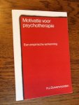 Duivenvoorden, H.J. - Motivatie voor psychotherapie.  Een empirische verkenning