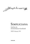 Heßelmann, Peter: - Simpliciana: Schriften der Grimmelshausen-Gesellschaft XXXXIV (2012)- In Verbindung mit dem Vorstand der Grimmelshausen-Gesellschaft