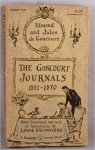 Goncourt, Edmond and Jules De - The Goncourt Journals 1851-1870