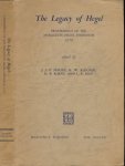 O'Malley, J.J., K.W. Algozin, H.P. Kainz and L.C. Rice (ed.) - The Legacy of Hegel: Proceedings of the marquette Hegel symposium 1970