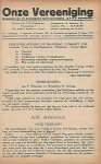 Koekebacker, Chr .W.F. - Clubblad GVAV-Rapiditas 1936-1938 -Onze Vereeniging