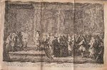 antique print (prent) - Openbaar gehoor van den Heere Cornelis Hop, Ambassadeur van hunne hoogmogenden bij den koning van Frankrijk, Lodewijk den XV, in `t jaar 1719. antique print (prent) - Openbaar gehoor van den Heere Cornelis Hop, Ambassadeur van hunne hoogmogenden bij den koning van Frankrijk, Lodewijk den XV, in `t jaar 1719.