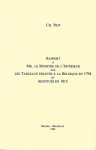 PIOT Ch. - Rapport à Mr. le Ministre de l'Intérieur sur les Tableaux enlevés à la Belgique en 1794 et restitués en 1815.