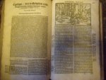JOSEPHUS, FLAVIUS - Flavii Iosephi hooghberoemde Joodsche historien ende boecken. Noch Egesippus Vande ellendighe verstoringe der stadt Ierusalem. Van nieus met schone figuren verciert ende met nootwendige anteikeningen en sumarien verrijckt.