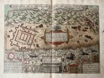 Guicciardini, Lodovico (1521-1589) - [Antique city view, 1582] Rvinarvm Arcis Britannicae Apvd Batavos Typvs, published 1582, 1 p.