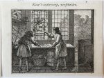 Vinne, Vincent Laurensz. van der (II) (1686-1742) - [Original etching] Naar 't onderwerp, verscheiden [S. Spinneker 'Leerzame Zinnebeelden'], ca 1717-1757.