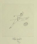 Zwiers, Wim. - Exlibris voor Geert H. van der zee. Zwiers, Wim. - Exlibris voor Geert H. van der zee.