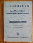 Rienecker Fritz - Urtextstudium Sprachlicher Schlussel zum Griechischen Neuen Testament Heft 1: Evangelium des Matthaus