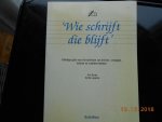 Gorter -Ans & Leegsma Gerda - Wie schrijft die blijft / druk 3