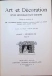 Collectif - Art et Décoration  Revue Mensuelle d'Art Moderne  Juillet - Décembre 1898  Tome IV
