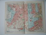 antique map (kaart) - Trieste. Fiume.