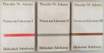 Adorno, Theodor W., - Noten zur Literatur I-III