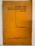 G.D. Scholtz - Die konstitusie en die staatsinstellings van die Oranje-Vrystaat 1854 - 1902