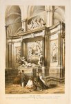 Trap, Pieter Willem Marinus (1821-1905) after Hekking, Willem II (1825-1904) - Antique Lithography - The mausoleum of Michiel de Ruyter in the Nieuwe Kerk in Amsterdam - P.W.M. Trap, published 19th century, 1 p.