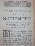 J. D'Alence - Verhandelingen over de barometers, thermometers en notiometers of hygrometers