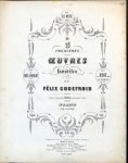 Godefroid, Félix: - Les 3 premières oeuvres favorites. No. 3. La danse des sylphes. Op. 31. Seule et nouvelle édition expressemt. écrite pour piano par l`auteur