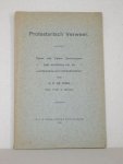 Pree, H.P. de (Herv. Pred. te Alkmaar) - Protestantsch Verweer. Debat met Paters Dominicanen naar aanleiding van de "conferenties voor niet-Katholieken".