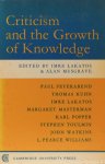 LAKATOS, I., MUSGRAVE, A., (ED.) - Criticism and the growth of knowledge.