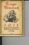  - Kriegsalmanach 1915