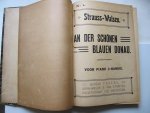 Diverse auteurs - Strauss-Walsen voor piano 2 handig, en vele andere stukken bladmuziek met tekst
