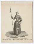 Anonymous - [Antique print, engraving] Kenau Simons Hasselaer (portrait of), ca 1650-1700.