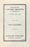 Schnabel, Artur: - [Programmheft] Achtste Concert het Residentie-Orkest o.l.v. den heer Mr. Henri Viotta. Solist: de heer Artur Schnabel, pianist te Berlijn