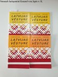 Latvijas Universitäte (Hrsg.): - Latvijas Vesture : Jahrgang 1999 Teil 1-4 in vier Heften :