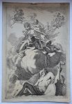 Johannes Glauber (1646-1665), after Gerard de Lairesse (1641-1711), published by Leonard Schenk (?) (1696-1767) - [Antique print, etching/ets] Unity has chained wrath: an allegory of concord, published 1650-1750.