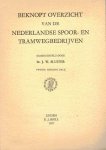 Sluiter, J.w. (samenstelling) - Beknopt overzicht van de Nederlandse spoor- en tramwegbedrijven