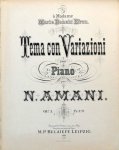 Amani, N.: - Tema con variazioni pour piano. Op. 3