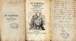 ROOBOL, C.J. - De landheer van Sterrenberg, blijspel in vier bedrijven. Vrij gevolgd naar het Hoogduitsch van J. von Weiszenthurm, door C.J. Roobol. (Exemplaar voor de souffleur!)