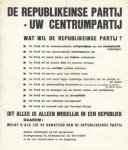REPUBLIKEINSE PARTIJ - De Republikeinse Partij - Uw Centrumpartij. Wat wil de Republikeinse Partij?