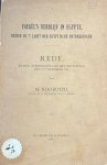 Noordtzij, M. - Oratie 1892 | Israël' s verblijf in Egypte, bezien in ' t licht der Egyptische ontdekkingen. Rede [...] Leiden D. Donner 1892