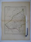  - Oudtijds grensgekleurde lithografie van de Gemeente MARUM, Groningen 1866